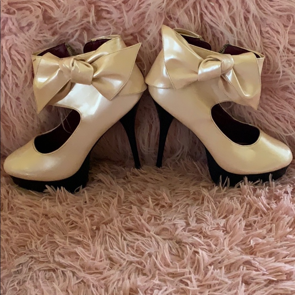 Gold Platform Heels
